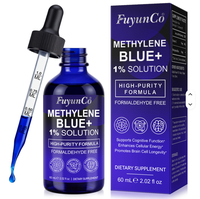 Complément liquide de marque privée, extrait végétal pur et naturel de vitamine C, 1% de bleu de méthylène, pour la santé cérébrale, 60 ml pour adultes