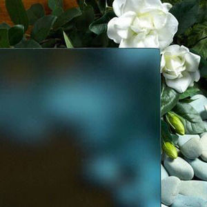 <span class=keywords><strong>Verre</strong></span> givré sablé noir <span class=keywords><strong>trempé</strong></span> personnalisé de 5mm - Product Image 3