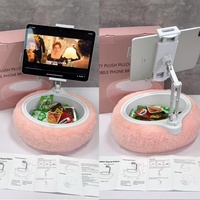 Support de téléphone portable en peluche douce, réglable en aluminium, pour tablette iPad – Accessoire de bureau paresseux, vente chaude