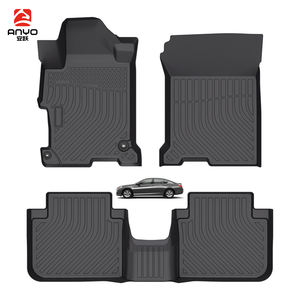 Lot de 3 tapis de sol de voiture en TPE imperméables pour Honda Accord 9ème génération <span class=keywords><strong>CR</strong></span> 2013-2017 – Doublure sur mesure - Product Image 1