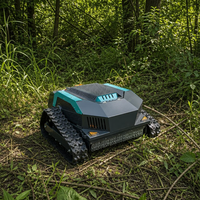 Tondeuse à gazon télécommandée à chargement automatique 45 °   Débroussailleuse pour pentes de fermes, vergers et terrains en pente