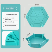 Assiettes pliantes multifonctionnelles en silicone magnétique réutilisables, résistantes à la chaleur, écologiques, pour suspendre les aliments