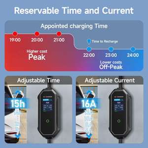 Chargeur EV portable Yixr 7 <span class=keywords><strong>kW</strong></span> J1772 pour la maison - 32 A 250 V AC certifié CE FCC ROHS, protection contre les fuites IP54, CCS1 compatible avec Nissan Leaf - Product Image 5