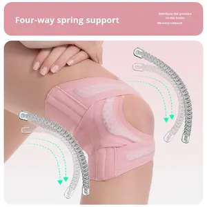 Ménisque Joint Cross Strap Sports Genouillère Mince Néoprène Manchon De Compression pour Courir Patella Fixation Genou De Protection - Product Image 2