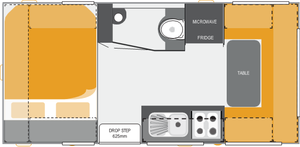 Roulotte <span class=keywords><strong>Camper</strong></span> di <span class=keywords><strong>Lusso</strong></span> Ecocampor 19FT <span class=keywords><strong>2021</strong></span> Fuoristrada con Tetto Rigido e Cucina Estraibile in Vendita - Product Image 6