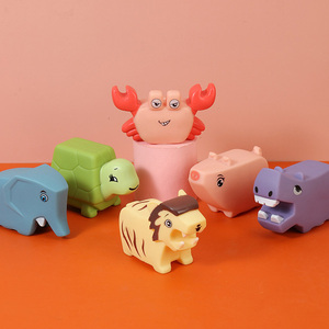 Jouet en silicone souple pour enfants Atibei, mignon dessin animé, dinosaure à pincer, animal de compagnie mignon, pour les enfants de 0 à 14 ans - Product Image 4