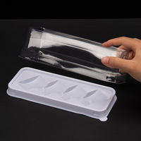 Rouleau de gâteau au taro, dessert peau de tigre, boîte blister, emballage alimentaire transparent de style japonais