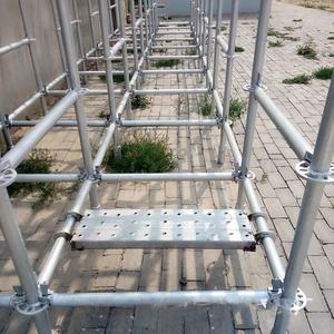 Construction Supplies Ringlock Scaffolding Components Q235 Steel Industrial Design High Strength Hot <b>Dipped</b> Galvanized Frame - Product Image 2
