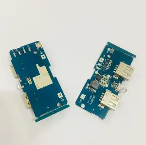 18650 双微型 USB 3.7V 至 5V 2A Boost 移动电源 DIY 18650 锂电池充电器 PCB 带 Led 的电路板升压模块