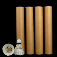 Volants de badminton en plumes de canard, vente en gros, 12 unités, pour entraînement intérieur/extérieur, haute durabilité, 2 couches, pour tournois, directement de l'usine