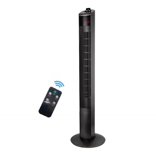 Electric Bladeless Ventilateur Tower Pedestal Fans Black Tower Fan