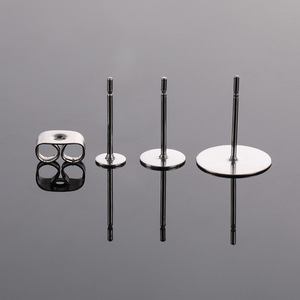 Stainless Steel Jewelry Pin Flat Round For Earring Making 124 Parts Yiwu Origin Summer 2021 - Product Image 4