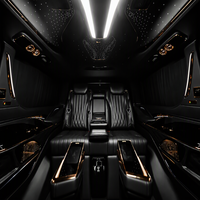 Kit de conversion intérieur VIP complet pour Mercedes Classe V W447, sièges capitaine en cuir noir, table pliante, plafonnier d'origine