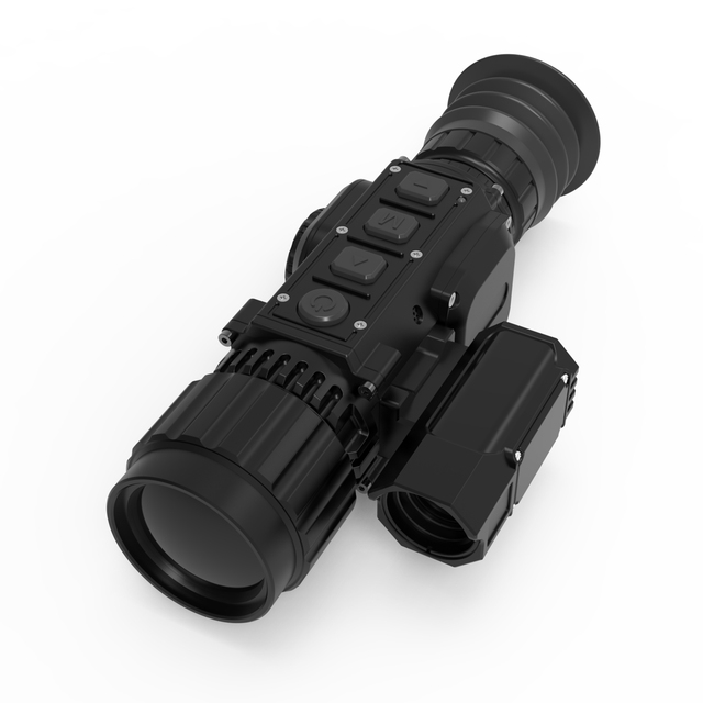 High-End Thermal Imaging Scope 384x288 Resolution Uncooled Sensor 35mm Objective Lens Micro-OLED Display IP65 Protection Hunting