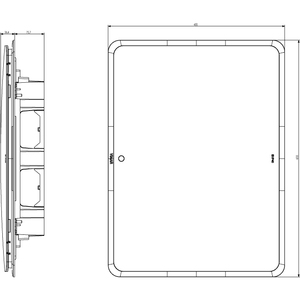 Panel de interruptores empotrado Vimar V53154 de 2 módulos, plástico, IP40, fácil instalación - Product Image 2