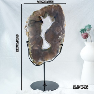 All'ingrosso pietra di cristallo naturale di alta qualità ametista agata <span class=keywords><strong>Druzy</strong></span> Geode fetta con supporto per la decorazione - Product Image 6