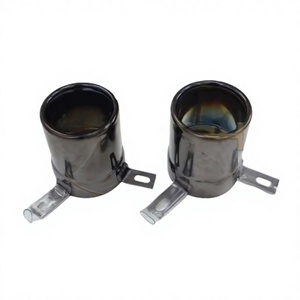 Embouts d'échappement noirs de haute qualité adaptés à la Ferrari F8 Spider 3.9T, tuyaux en acier inoxydable, pièces de performance automobile 899335 899339 - Product Image 2