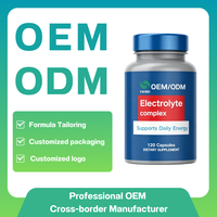 Capsules d'électrolytes à marque privée OEM avec vitamine D, supplément nutritionnel sportif, sachets de mélange de boisson électrolytique personnalisés pour le sport