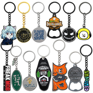 Quà tặng khuyến mãi kỷ niệm Logo tên mềm men lưu niệm móc chìa khóa kim loại tùy chỉnh Keychain vàng bạc thể thao quyến rũ Keychain - Product Image 1