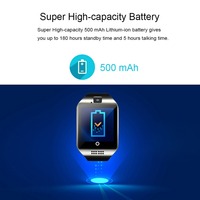 Facebook Whatsapp Twitter Senkronizasyonu, SMS Desteği, SIM TF Kartı ile IOS Android Uyumlu En İyi Q18 BT Kamera Akıllı Saat (Montres Intelligentes)