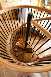 บันไดวนแบบกำหนดเองสำหรับบ้านขนาดเล็ก พร้อมบริการออกแบบแบบ CAD และภาพวาด 3 มิติ - Product Image 2