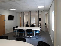 Cloison de séparation coulissante modulaire pliable sur mesure en bois, insonorisante, ignifuge, design moderne pour salles de réunion