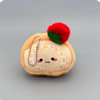 Peluche adorable en forme de sandwich burger, super douce en coton PP, brodée, petit pendentif, porte-clés créatif pour sac, unisexe, 11-30 cm, pour fête