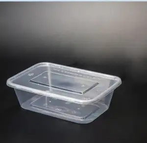 Magnetron Plastic Afhaalmaaltijd Prep Pp Wegwerp Voedselcontainer Bento Lunchbox Voedselverpakking