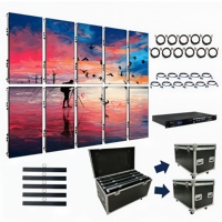 Mur vidéo LED portable pour location intérieure, installation facile pour événements, panneau d'écran LED ultra-fin pour location, fond de scène de haute qualité