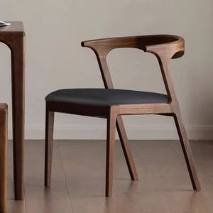 Элегантный стул в стиле середины века из массива дерева с железной спинкой для европейского дома, офиса, отеля, столовой, квартиры - Product Image 5