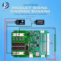 Sistema de Gestión de Baterías Inteligente KLS BMS 7S-24S 24V-72V 20A-80A LiFePO4 NCM para Baterías de Sodio con RS485, Inteligente y Permanente