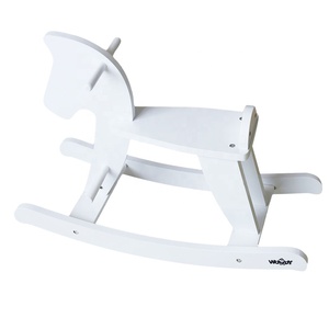 WEIFU <span class=keywords><strong>Cheval</strong></span> à <span class=keywords><strong>bascule</strong></span> en <span class=keywords><strong>bois</strong></span> blanc personnalisé bébé pièces roses Jouet sûr <span class=keywords><strong>Cheval</strong></span> à <span class=keywords><strong>bascule</strong></span> pour enfants de 5 ans - Product Image 5