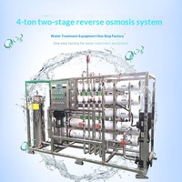 Équipement commercial d'osmose inverse de taille moyenne 4 tonnes/heure pour le traitement de l'eau, système RO simple/double étage pour chaudière