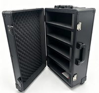 Étui de rangement pour cartes gradées avec roulettes, serrure TSA, étui trolley pour cartes avec 5 emplacements, organisateur en mousse pour cartes de sport PSA BGS