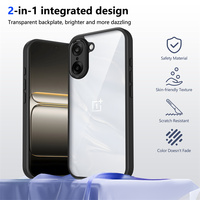 Coque de téléphone transparente de haute qualité 2 en 1 antichoc pour Oneplus 15R/ACE 6T/ACE6/15/Nord CE5/Nord5/ACE5 Pro, étui mat fumé