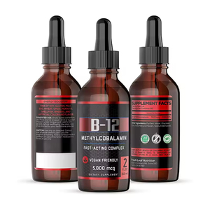 Suplemen <span class=keywords><strong>Vitamin</strong></span> <span class=keywords><strong>B12</strong></span> VitaHall Metilkobalamin Label Pribadi <span class=keywords><strong>Vitamin</strong></span> <span class=keywords><strong>B12</strong></span> Cair Vegan Alami - Product Image 1