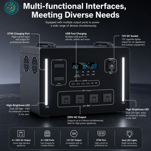 Générateur solaire rechargeable écologique, station portable, <span class=keywords><strong>meilleure</strong></span> batterie au lithium avec BMS intelligent pour le travail en extérieur - Product Image 3