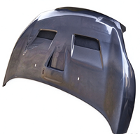 Capot ventilé en fibre de carbone modifiée en gros, compatible avec Ford Fiesta 2009-2012, capot moteur en fibre de carbone