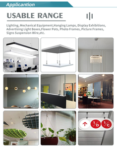 Nhà Máy Tùy Chỉnh Trần Treo Kit Cáp Móc Áo Dây Thép Chu Kỳ Khóa Cáp Gripper Và Looping Gripper Cáp - Product Image 4