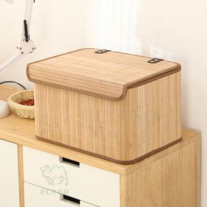 Panier à linge en bambou personnalisé, pliable, écologique, organiseur de vêtements sales pour la salle de bain - Product Image 3