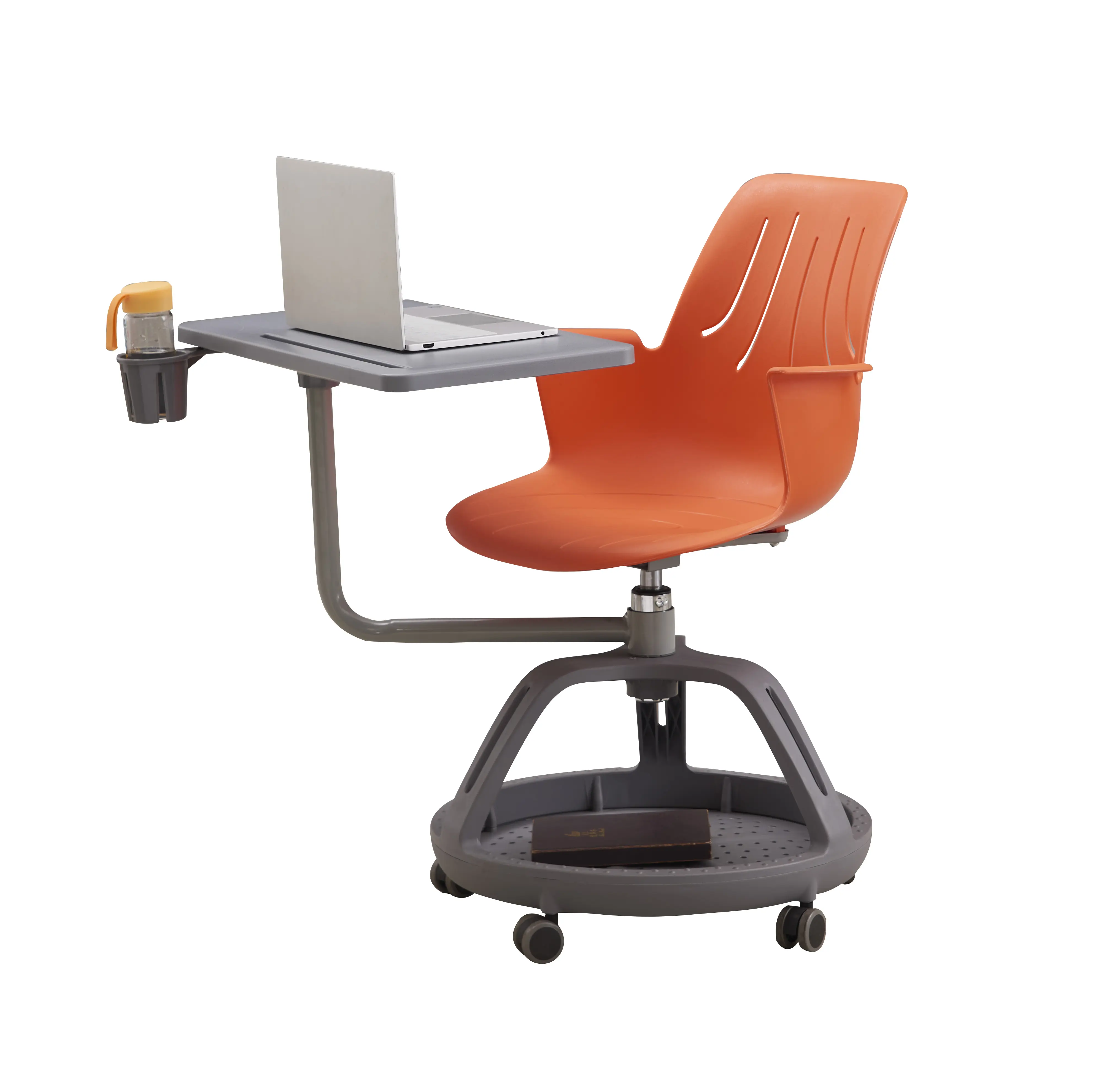 كرسي تدريب طلاب المدارس الحديثة كرسي بقاعدة ثلاثية مع لوح للكتابة