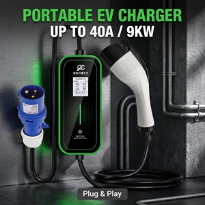 Nueva Estación de Carga Portátil para Vehículos Eléctricos, Cargador Integrado con Interfaz Tipo 1, Opciones de Enchufe NEMA, 9kW, IP65, Cable de 5m - Product Image 6