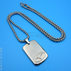 Custom <b>Letter</b> Logo Necklace Hollowed Out English Font <b>Brass</b> Stainless Steel Pendant Fashion Jewelry - Product Image 3