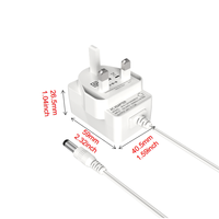 Adaptador de Corriente Ajustable MYIXI con Enchufe UKCA, 24w 22v 1.1a, 12v 2a, 24v 1a, 30v 800ma, 9.5v 2.5a, 16v 1.5a, DC 5.5mm X 2.1mm