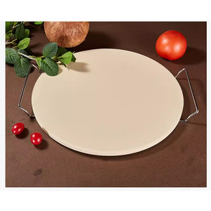 Pierre à pizza en <span class=keywords><strong>cordiérite</strong></span> ronde rectangulaire, plaque à pizza et plaque de cuisson, certifiée qualité <span class=keywords><strong>alimentaire</strong></span>, outils à pizza personnalisables - Product Image 2