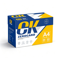 Papel de Impresión para Oficina ZEROCARD, Precio Económico de Fábrica, 70gsm 80gsm, Pulpa de Madera Virgen, Envío Rápido, Venta al Por Mayor OEM