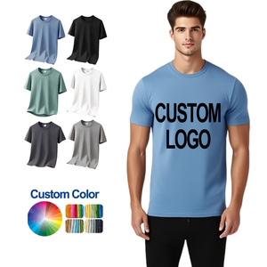 Bán Buôn Trống Đồng Bằng T Áo Sơ Mi Tùy Chỉnh Màn Hình Lụa In Kỹ Thuật Số Logo Thương Hiệu Polyester Cotton Áo Thun Cộng Với Kích Thước Người Đàn Ông T-Shirt Cho Nam Giới - Product Image 1