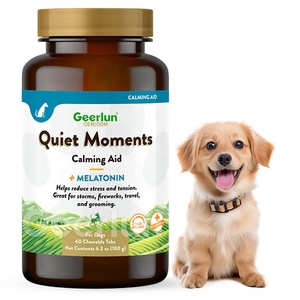 Fabbrica all'ingrosso integratore per cani aiuta a ridurre lo Stress fiori di camomilla aiuto calmante melatonina Chewable compresse - Product Image 1