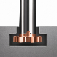 Fraise à rainurer indexable pour acier inoxydable, plaquettes AlTiN, outil de rainurage CNC, fraise à rainurer modulaire