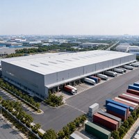 Structure en acier industrielle pour entrepôt, atelier logistique, garage, hangar et usage agricole avec garantie de 5 ans